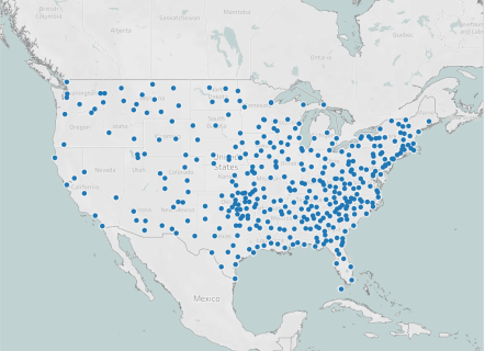 Maps of Judicial Circuits, Judgeships, and Meeting Places